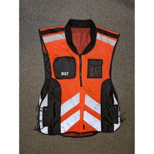 BILT Vest Mens One Size Yellow Reflective Mesh Hi Vis Motorcycle Riding XL-4XL